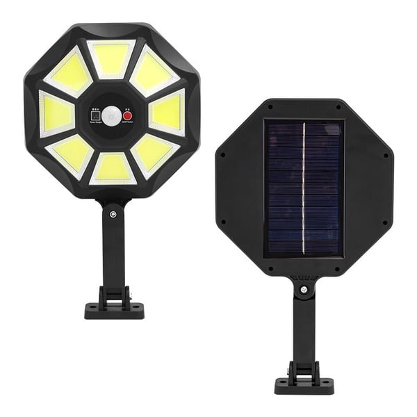 POWERMASTER ZB-168B KUMANDALI 3 KADEMELİ 168 COB LEDLİ SENSÖRLÜ BEYAZ SOLAR AYDINLATMA