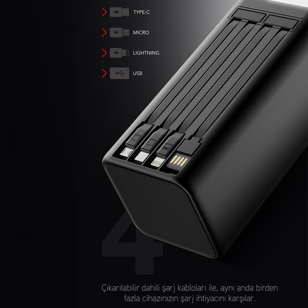 POWERWAY PD80 (PD22.5W) 80.000 MAH DİJİTAL GÖSTERGELİ  POWERBANK