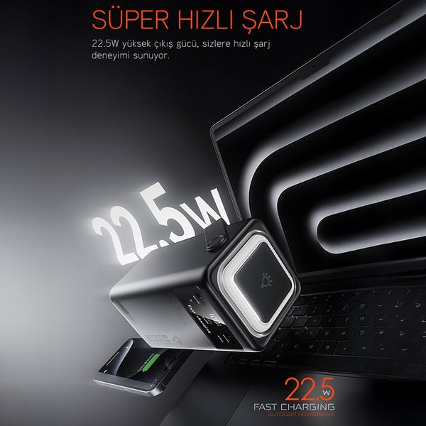 POWERWAY PD80 (PD22.5W) 80.000 MAH DİJİTAL GÖSTERGELİ  POWERBANK