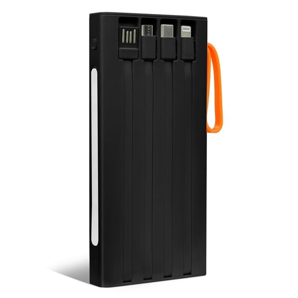 Powerway QC10-PD 10.000 mAh Dahili Kablolu ve Fenerli Hızlı Şarj Power Bank Fiyatı - Merter Elektronik