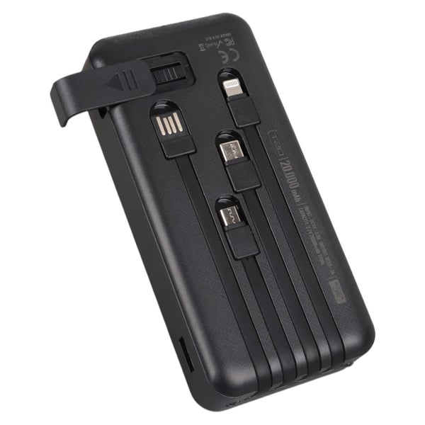 POWERWAY T20 KENDİNDEN KABLOLU DİJİTAL EKRAN 20.000 MAH SİYAH POWERBANK Fiyatı - Merter Elektronik