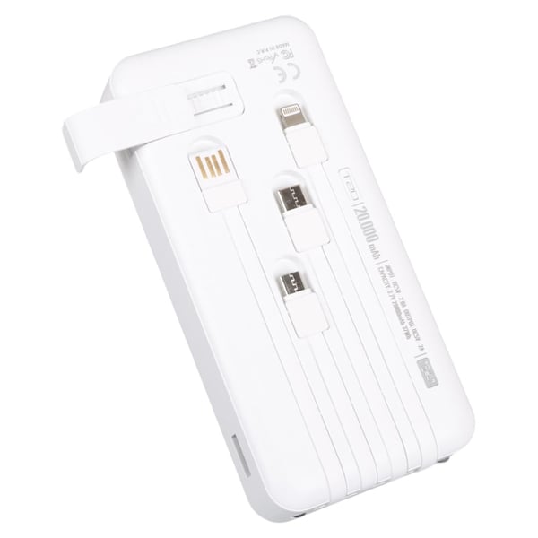 POWERWAY T20 KENDİNDEN KABLOLU DİJİTAL EKRAN 20.000 MAH BEYAZ POWERBANK Fiyatı - Merter Elektronik