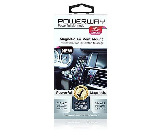 POWERWAY TT-01 MIKNATISLI ARAÇ İÇİ TELEFON TUTACAĞI