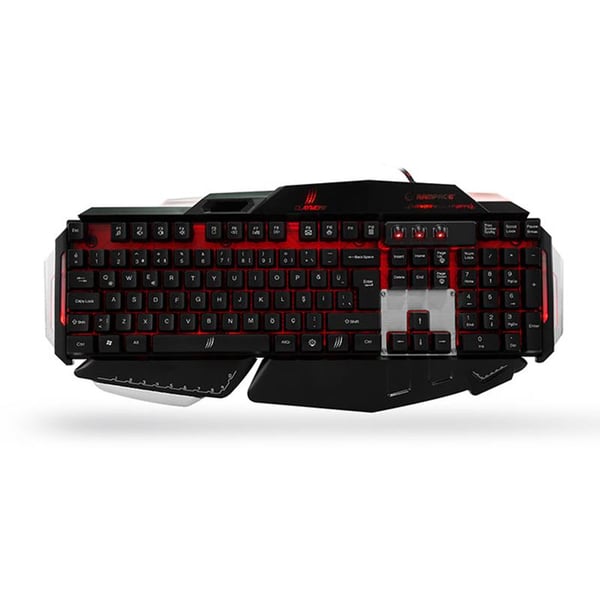 RAMPAGE CLAYMORE SİYAH USB GAMING OYUNCU MULTİMEDYA Q KLAVYE
