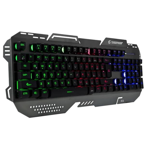 RAMPAGE KB-R74 GÖKKUŞAĞI AYDINLATMALI USB GAMING OYUNCU MULTİMEDYA Q KLAVYE