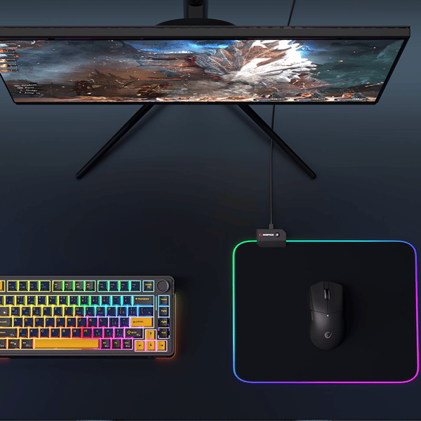 RAMPAGE MP-21 PULSAR M RGB SİYAH GAMING MOUSE PAD (252X328X3 MM)