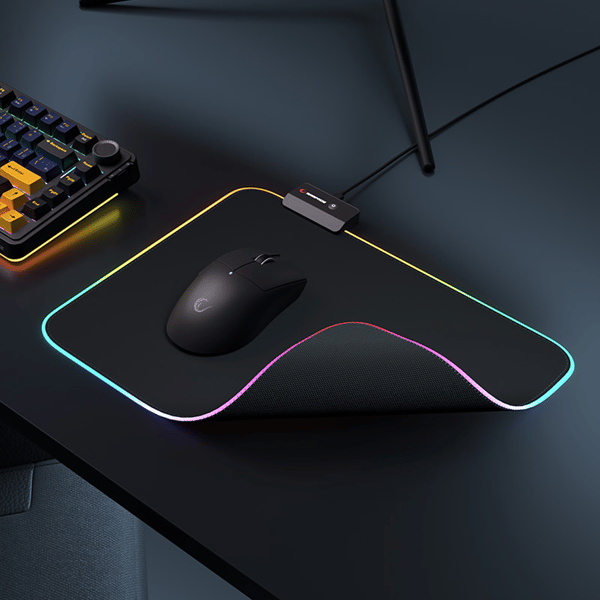 RAMPAGE MP-23 BLITZ M RGB SİYAH GAMING MOUSE PAD (252X328X3 MM)