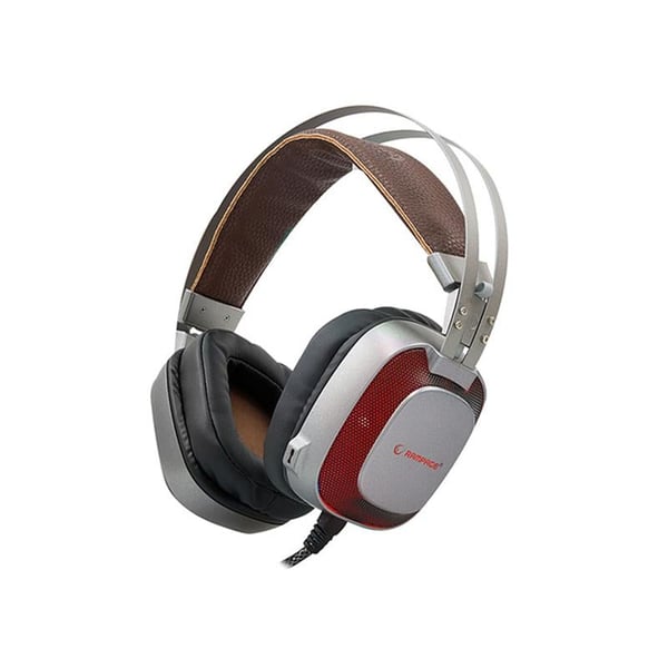 RAMPAGE SN-RW77 PRESTIGE METALİK GRİ USB 7.1 ERGONOMİK TASARIM GİZLİ MİKROFONLU GAMING OYUNCU KULAKLIK