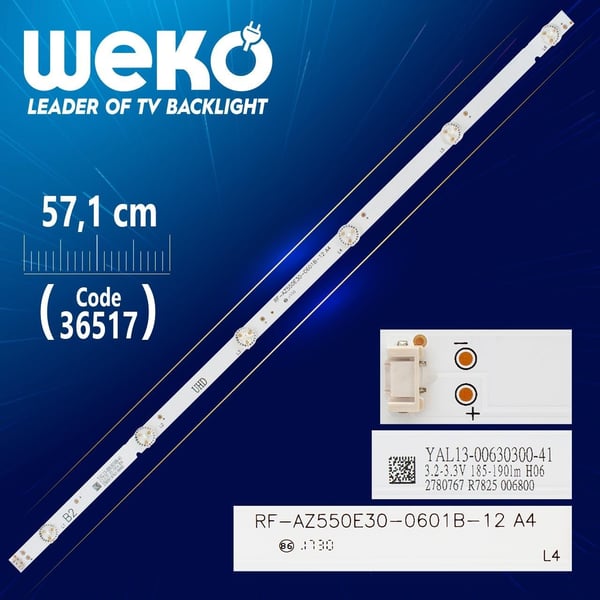 RF-AZ550E30-0601B-12 B2 6 LEDLİ 57,1 CM