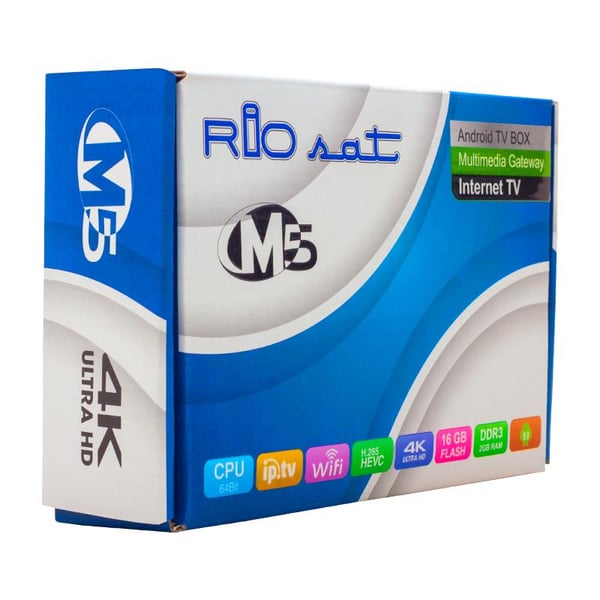 RİOSAT M5 2 GB RAM 16 GB FLASH 64 BIT QUAD-CORE S905X 4K ANDROID 9 TV BOX