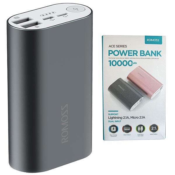 ROMOSS ACE SERIES 10000 MAH ÇİFT ÇIKIŞLI POWERBANK