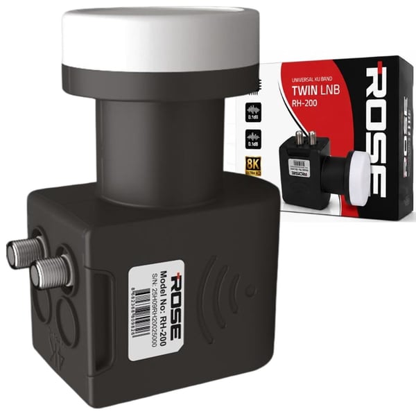 ROSE RH-200 ULTRA HD 8K TAIWAN CHIPSET 0.1DB ÇİFTLİ LNB