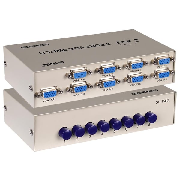 S-LINK SL-158C 8 PORT VGA DAĞITICI ÇOĞALTICI SPLİTTER