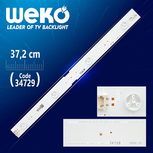 SAMSUNG_2015ARC430_3228_R04_REV1.0_150716  37.2 CM 4 LEDLİ - (WK-115/WK-025) ALÜMİNYUM 36063 İLE AYNI