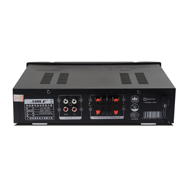 SHILE AV-6612B USB-BT 2 KANAL 2X50 W MAX TRAFOSUZ ANFİ