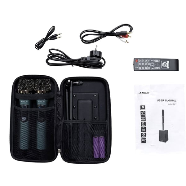 SHILE SL-7 EL MİKROFONLU KUMANDALI USB+SD+BT SEYYAR TAŞINABİLİR HOPARLÖR Fiyatı - Merter Elektronik