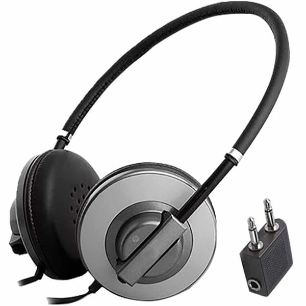 SILVERCREST 3.5 MM STEREO KABLOLU SİYAH KULAKLIK (120 CM KABLO UZUNLUK*UÇAKLAR İÇİN UYGUN)