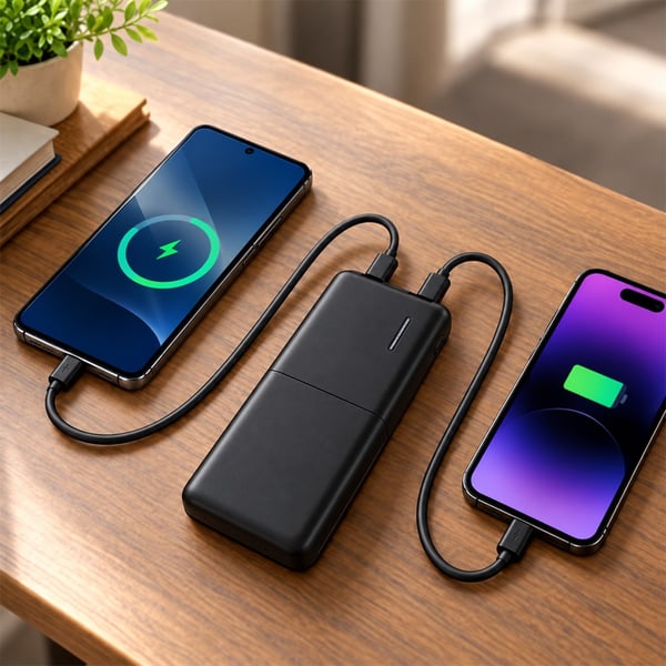 SNAPRON SNP-3008 SİYAH 22.5W PD 10.000MAH DAHİLİ KABLOLU ŞARJLI POWERBANK