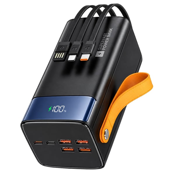 SNAPRON SNP-3050 22.5W LCD ERKAN PD 50.000MAH DAHİLİ KABLOLU HIZLI ŞARJLI POWERBANK