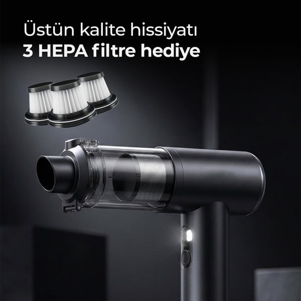 SNAPRON SNV-3001 GRİ 17000PA 2IN1 GÜÇLÜ VAKUMLU ÜFLEMELİ ŞARJLI ELEKTRİKLİ ARAÇ SÜPÜRGESİ Fiyatı - Merter Elektronik