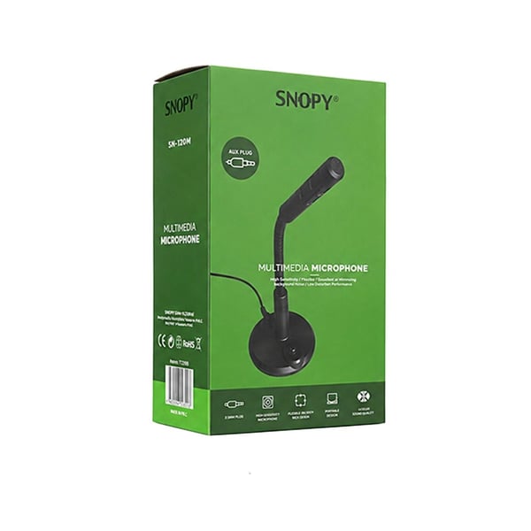 Snopy SN-120M Siyah Masaüstü Pc Mikrofon Fiyatı - Merter Elektronik