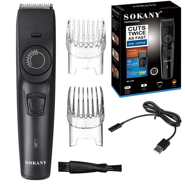 SOKANY MC-5108 PROFESYONEL ŞARJLI SAÇ KESME TIRAŞ MAKİNESİ