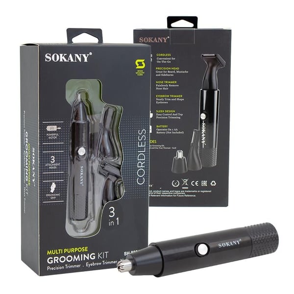 SOKANY SH-888A 3IN1 PİLLİ ÇOK AMAÇLI ERKEK BAKIM KİTİ