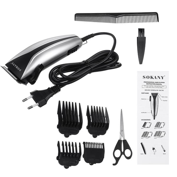 SOKANY SK-746 SAÇ SAKAL ERKEK BAKIM KİTİ (TIRAŞ MAKİNESİ*4 BAŞLIK*MAKAS*TARAK)