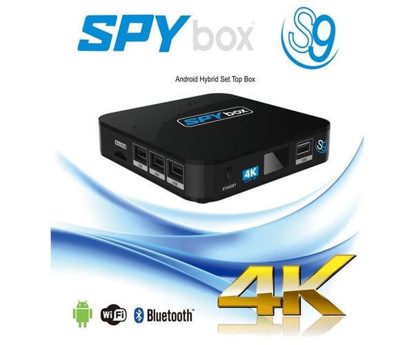 SPYbox S9 4K UHD IP TV Android IP Box Uydu Alıcısı Fiyatı - Merter Elektronik