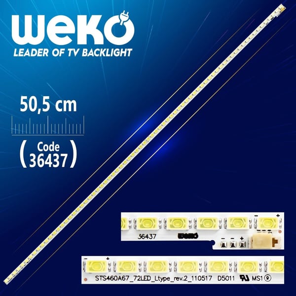 STS460A67_72LED_L TYPE_REV.2_110517  72 LEDLİ 50.5 CM