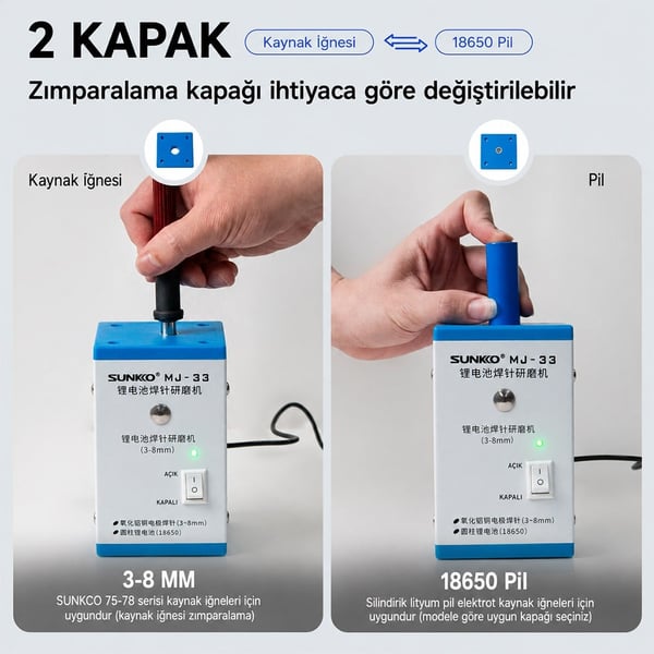 SUNKKO MJ-33 PİL TAŞLAMA MAKİNESİ Fiyatı - Merter Elektronik