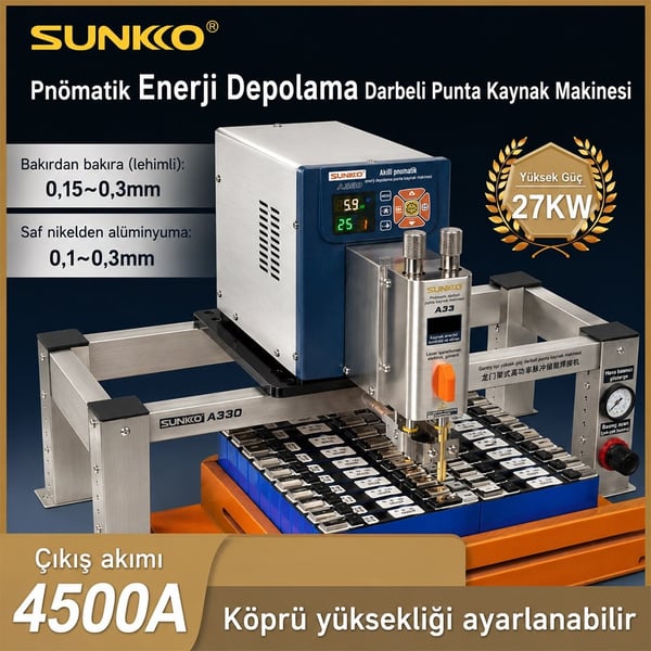 SUNNKO 330+ 27 KW 4500A PNÖMATİK NOKTA KAYNAK MAKİNESİ Fiyatı - Merter Elektronik