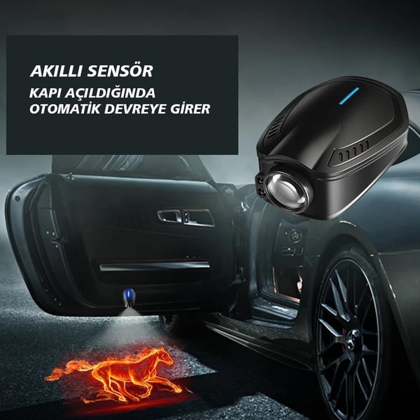 SUNUP SN-21008 ARAÇ KAPI ALTI KABLOSUZ LED IŞIKLI LOGO İKİLİ SET ( LOGO SORULSUN )
