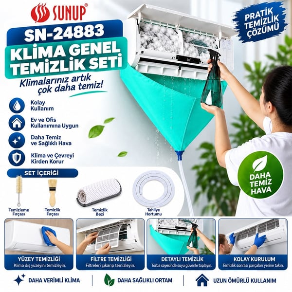 Sunup SN-24883 Klima Genel Temizlik Seti Fiyatı - Merter Elektronik
