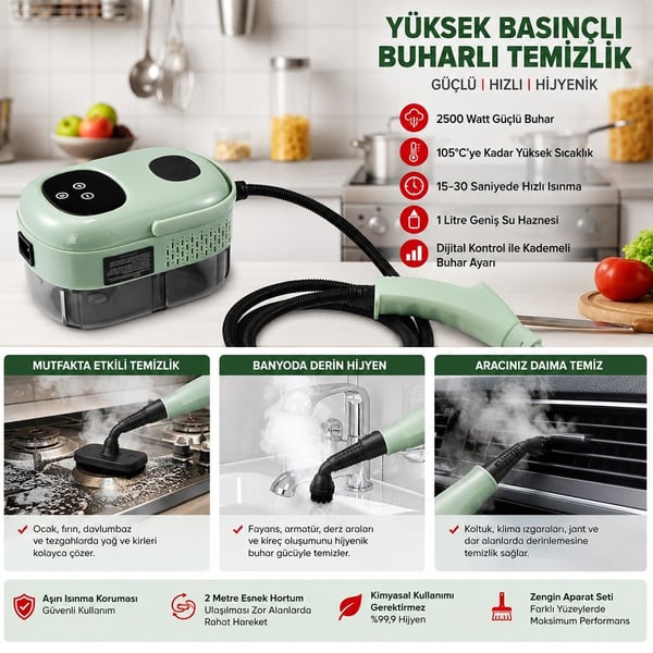 SUNUP SN-37875 BUHARLI TEMİZLEME MAKİNESİ Fiyatı - Merter Elektronik