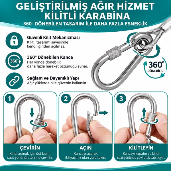 SUNUP SN-38106 PASLANMAZ ÇELİK GERGİ 2M Fiyatı - Merter Elektronik