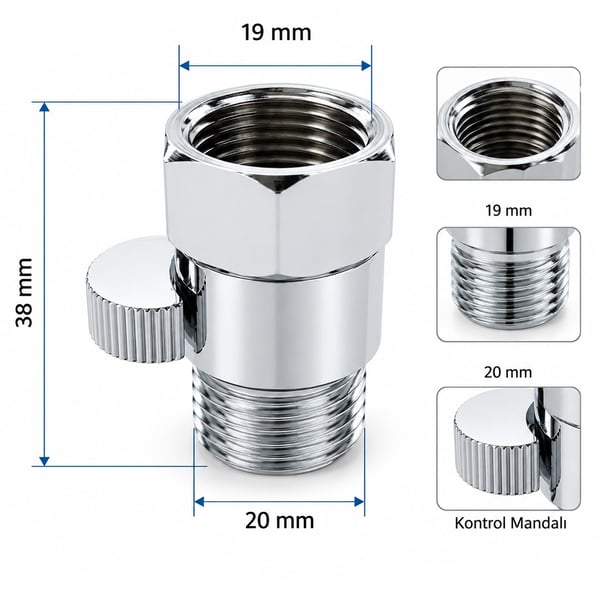 SUNUP SN-38121 BAKIR İÇ VE DIŞ DİŞLİ AÇILI VANA Fiyatı - Merter Elektronik
