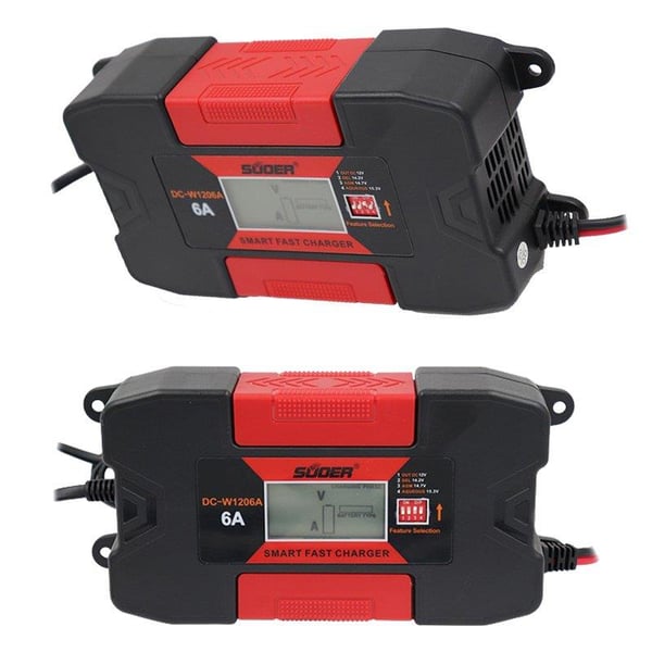 SUOER DC-W1206A 12 VOLT - 15.3 VOLT - 6 AMPER AKILLI AKÜ ŞARJ CİHAZI