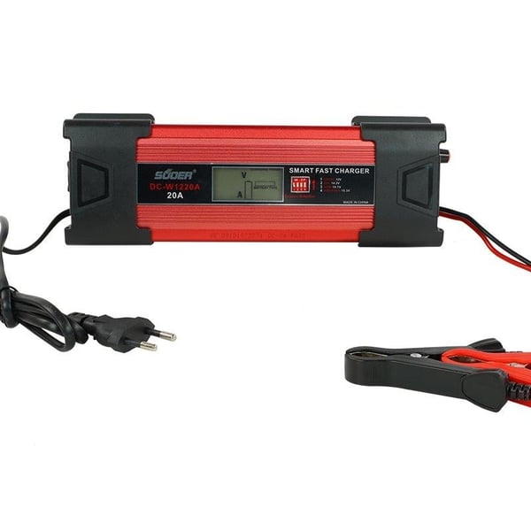 SUOER DC-W1220A 12 VOLT - 15.3 VOLT - 20 AMPER AKILLI DİJİTAL AKÜ ŞARJ CİHAZI