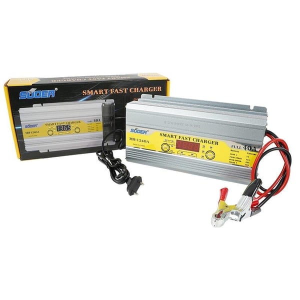 SUOER MH-1240A 12 VOLT MAX 40 AMPER AKILLI AKÜ ŞARJ CİHAZI