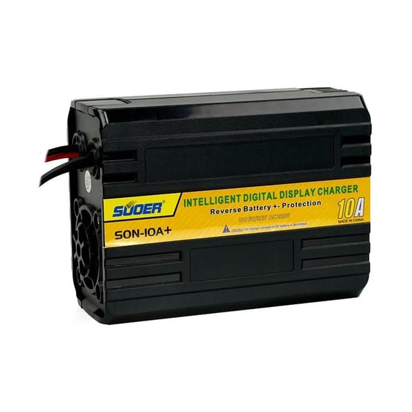 SUOER SON-10A+ 6 VOLT - 12 VOLT - 10 AMPER AKILLI AKÜ ŞARJ CİHAZI