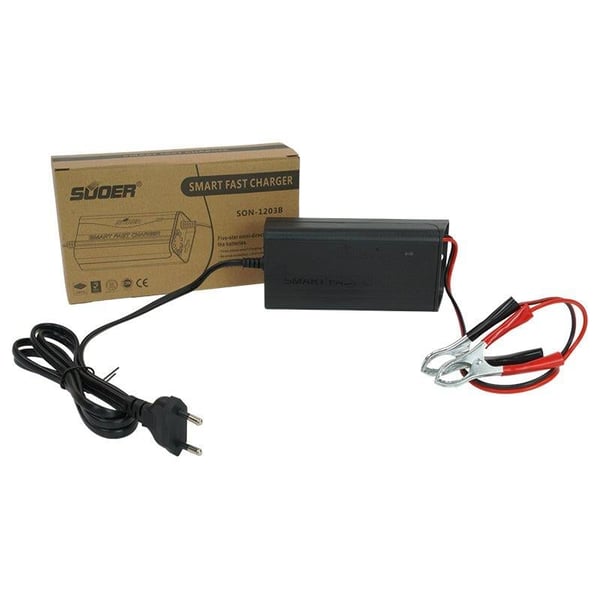 SUOER SON-1203B 12 VOLT - 3 AMPER AKILLI HIZLI AKÜ ŞARJ CİHAZI
