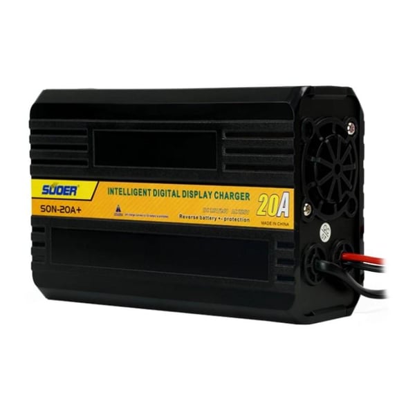 SUOER SON-20A+ 12 VOLT - 24 VOLT - 20 AMPER AKILLI AKÜ ŞARJ CİHAZI