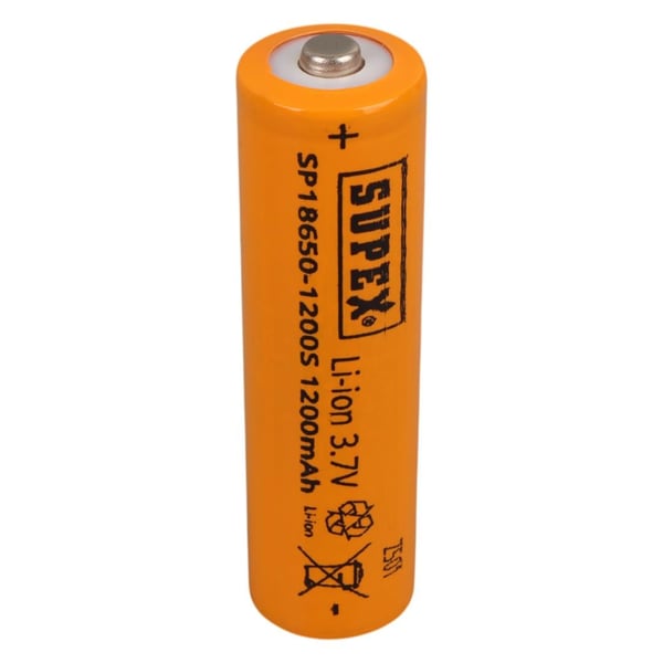 Supex 1865-1200s 3.7 Volt Li-iOn 1200 mAh Başlıklı Şarjlı Pil Fiyatı - Merter Elektronik