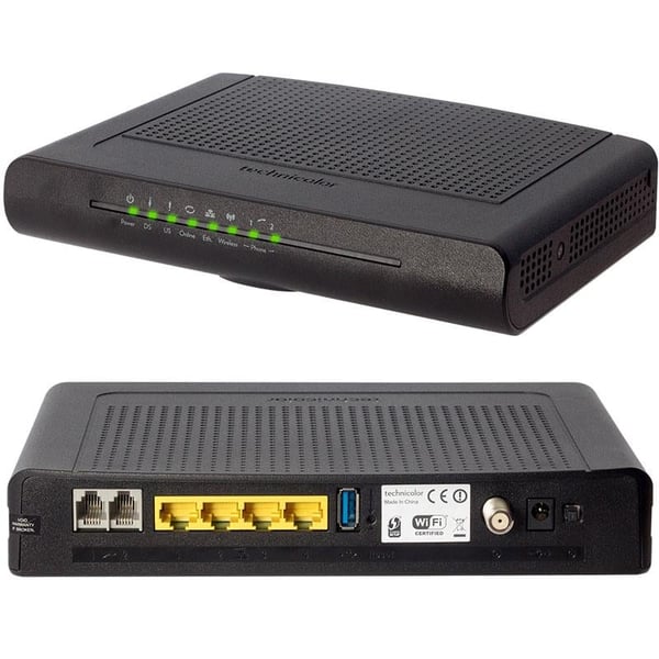 TECHNICOLOR TC7200.20 DOCSIS-EURODOCSIS 3.0 4 PORT TÜRKSAT UYDUNET UYUMLU MODEM