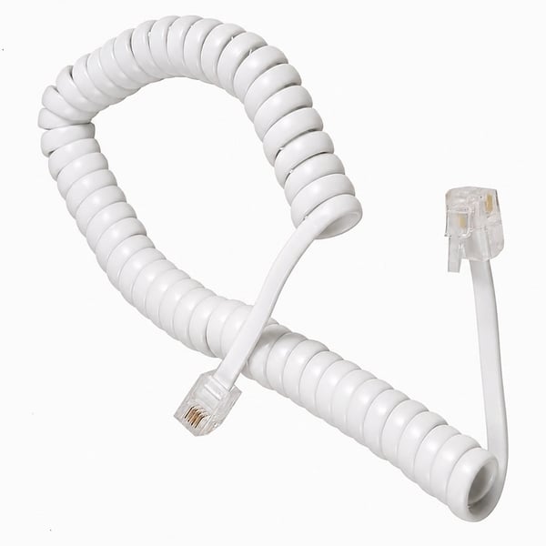 Telefon Spiral Kablo Beyaz Fiyatı - Merter Elektronik