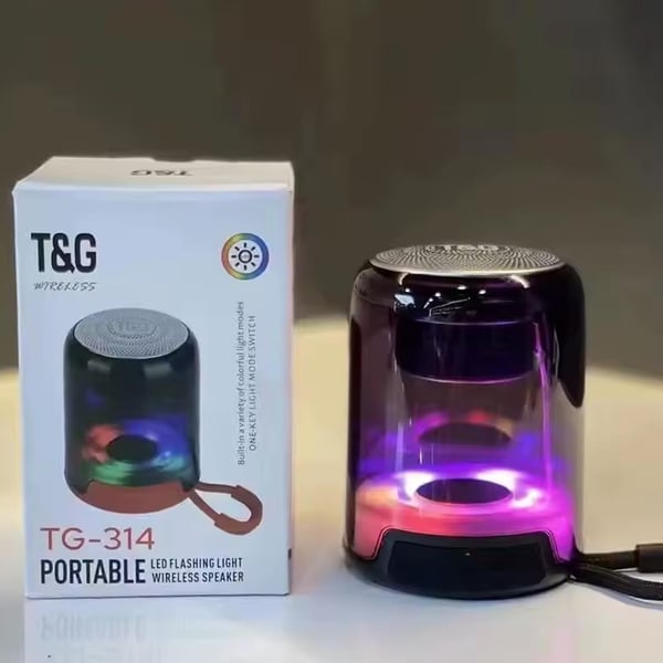 T&G Tg314 USB/SD/FM/Bluetooth Destekli Taşınabilir Rgb Işıklı Wıreless Hoparlör Fiyatı - Merter Elektronik