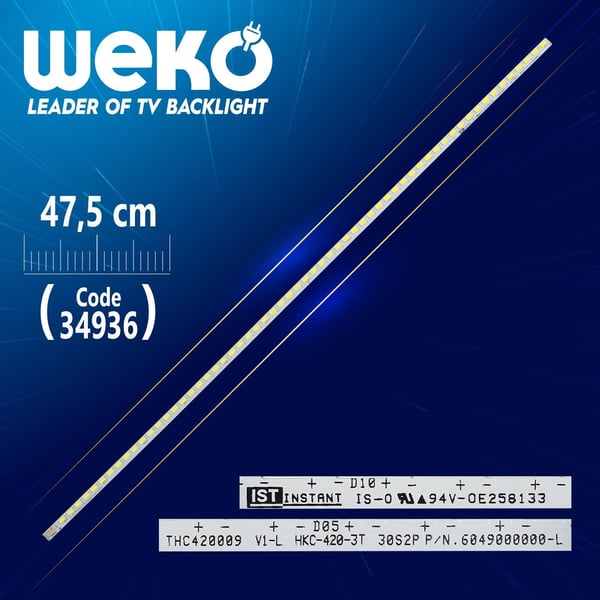 THC420009 V1-L - T420HW09-V2 - 60 LEDLİ 47.5 CM - (WK-766)