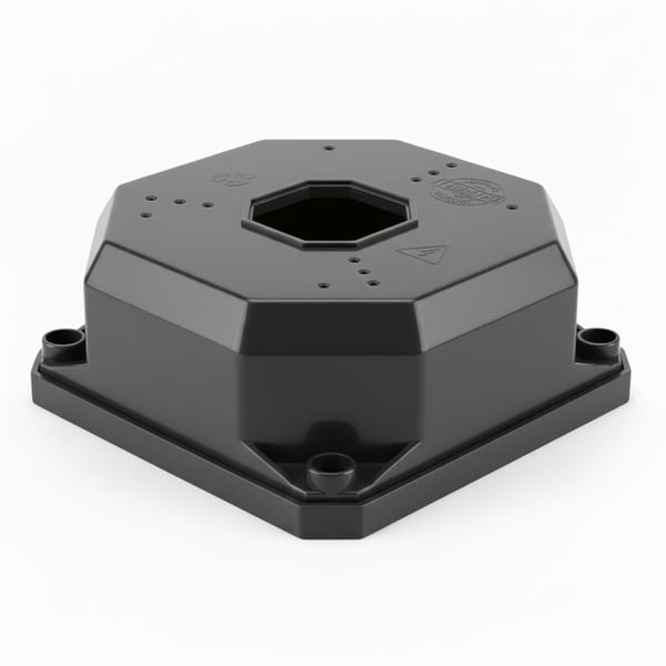 THOR TKB-1111 DIŞ MEKAN KAMERA ANTRASİT MONTAJ KUTUSU KARE BUAT+TABAN