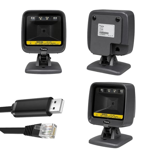 TIWOX VS-6000 2D KAREKOD KABLOLU USB MASAÜSTÜ BARKOD OKUYUCU Fiyatı - Merter Elektronik